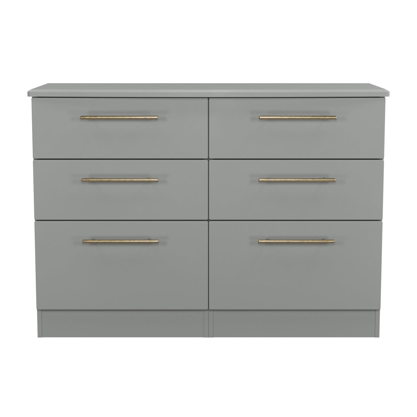 Haworth Large Chest of Drawers Grey 6 Drawers 112cm