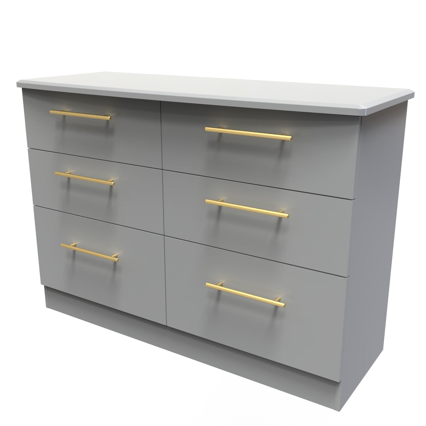 Haworth Large Chest of Drawers Grey 6 Drawers 112cm