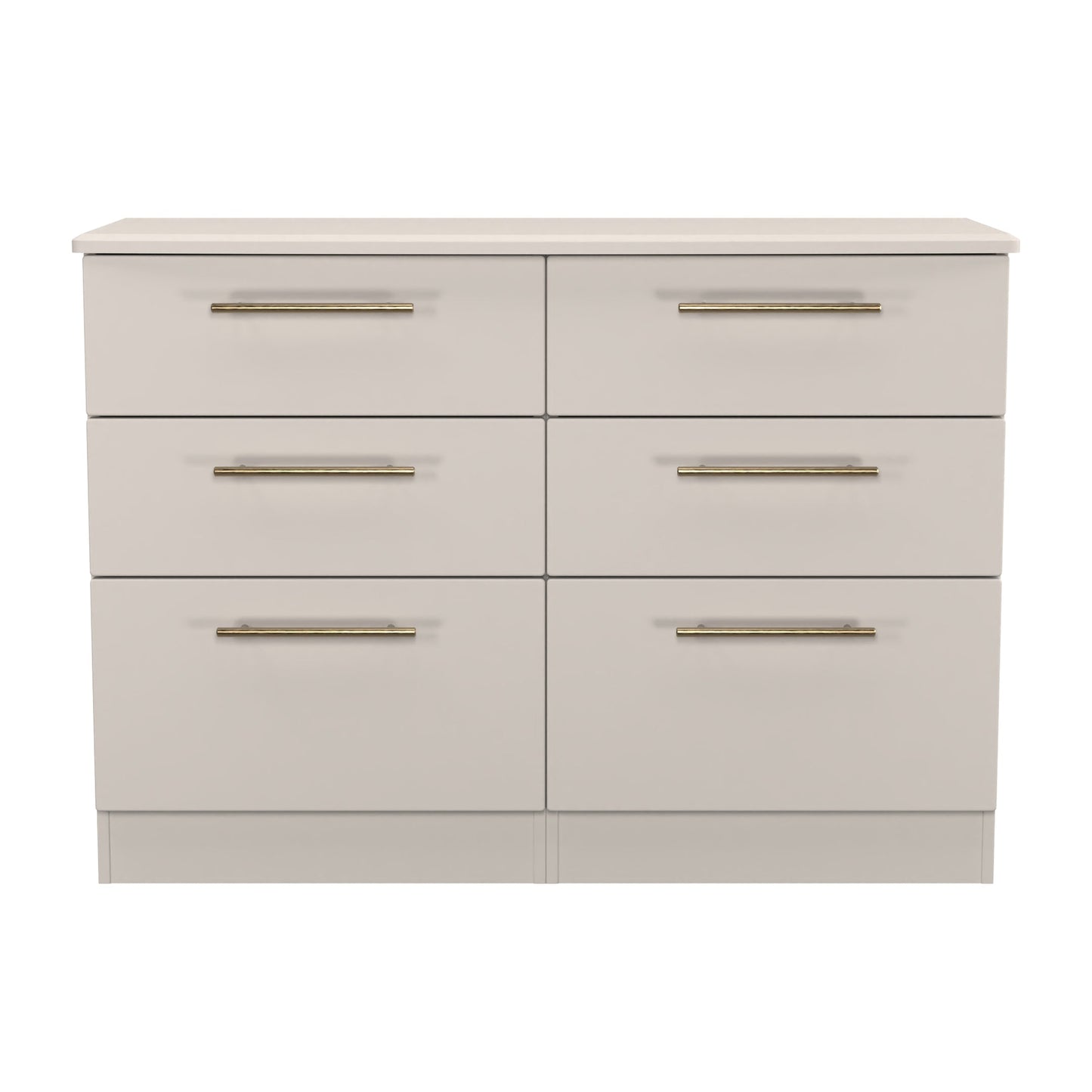 Haworth Large Chest of Drawers Off-White 6 Drawers 112cm