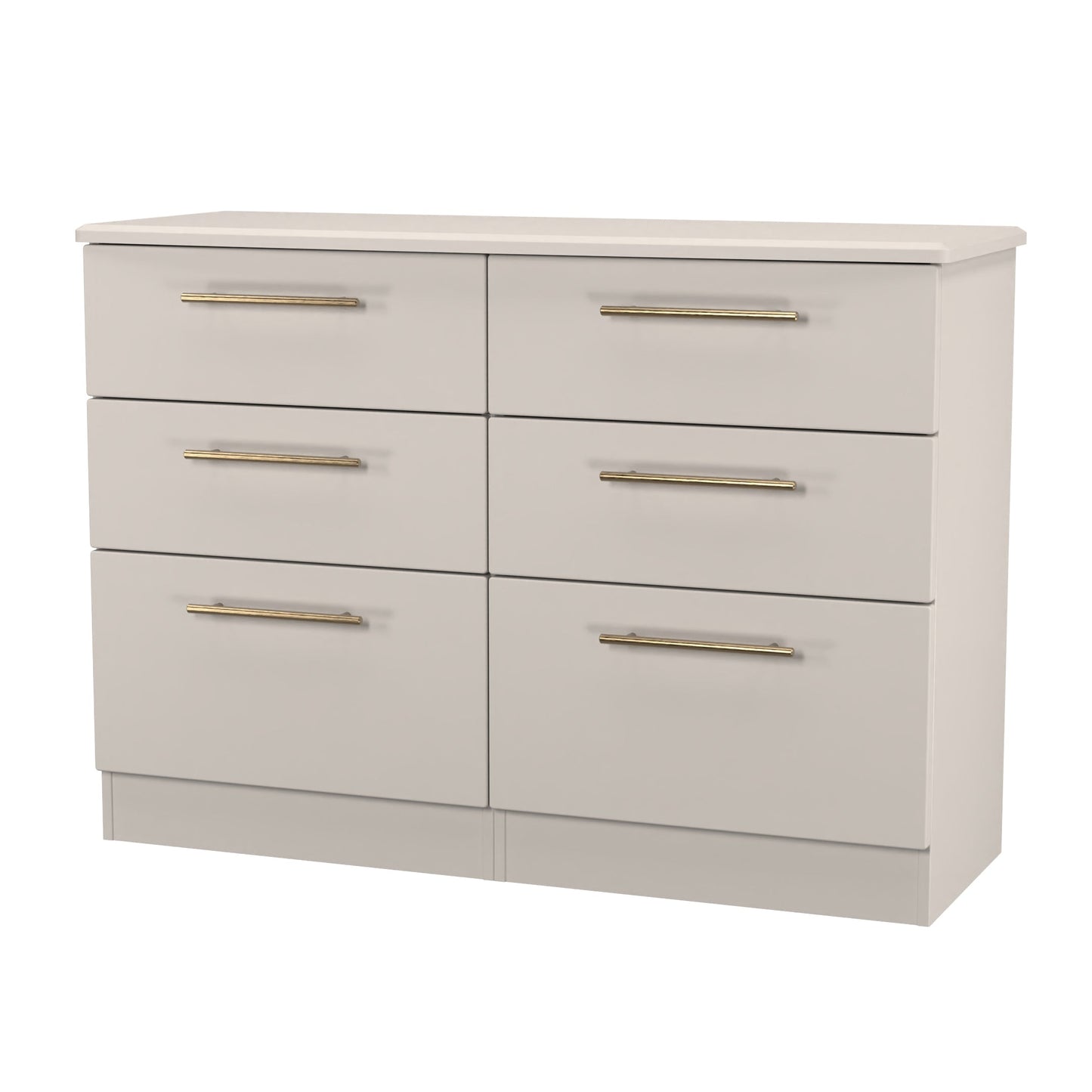 Haworth Large Chest of Drawers Off-White 6 Drawers 112cm