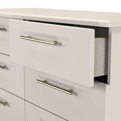 Haworth Large Chest of Drawers Off-White 6 Drawers 112cm
