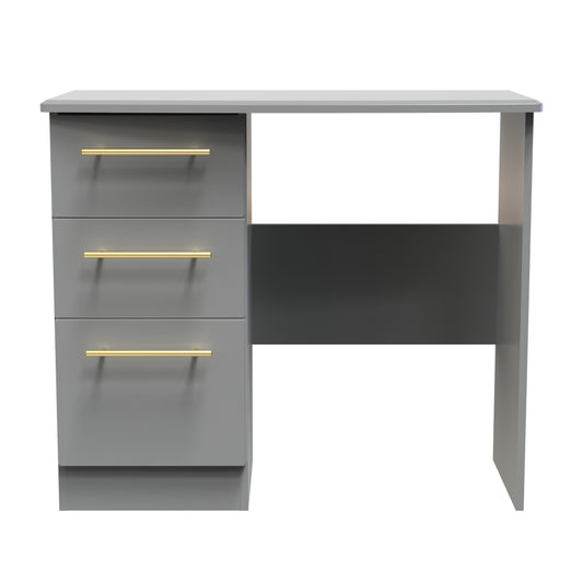 Haworth Desk Grey 3 Drawers 93cm