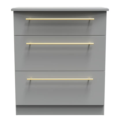 Haworth Chest of Drawers Grey 3 Drawers 42cm