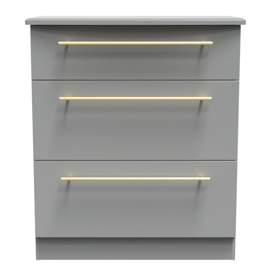 Haworth Chest of Drawers Grey 3 Drawers 42cm