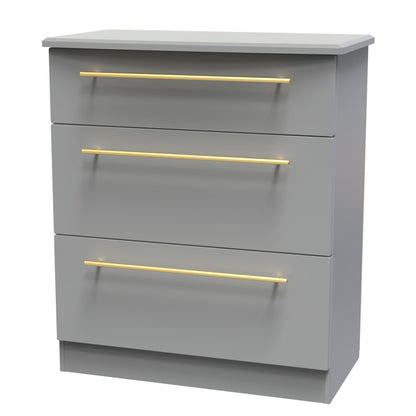 Haworth Chest of Drawers Grey 3 Drawers 42cm