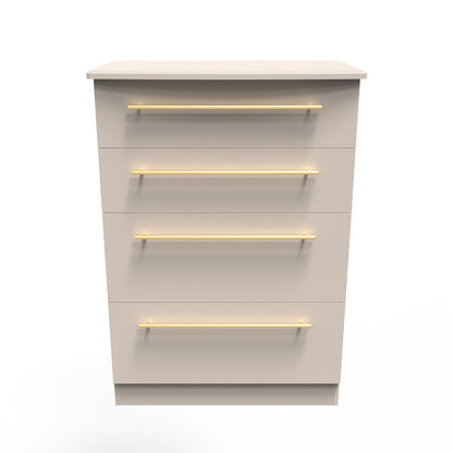 Haworth Tall Chest of Drawers Off-White 4 Drawers 108cm