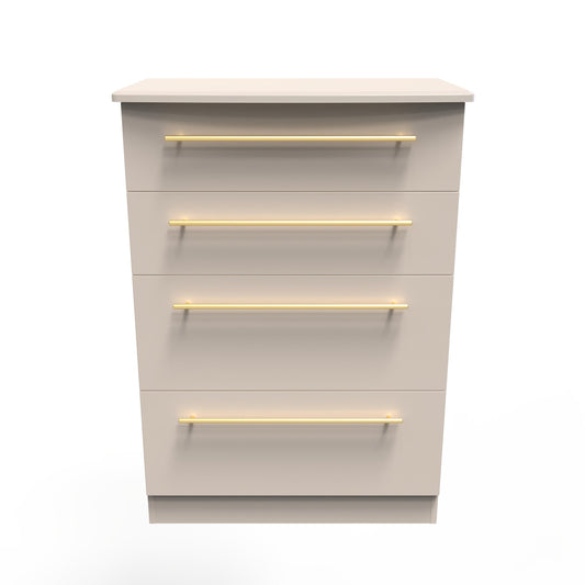 Haworth Tall Chest of Drawers Off-White 4 Drawers 108cm