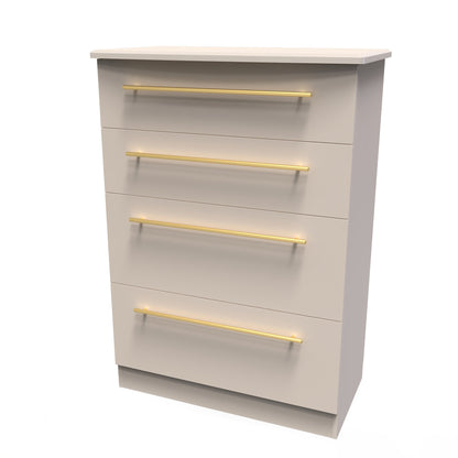 Haworth Tall Chest of Drawers Off-White 4 Drawers 108cm