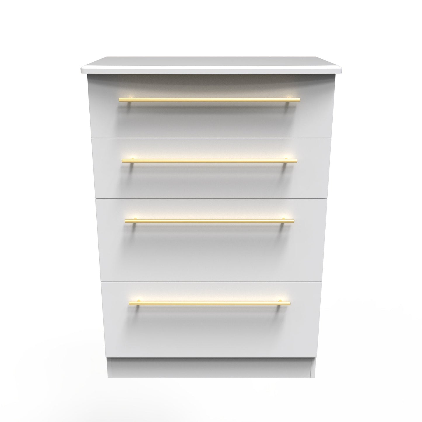 Haworth Tall Chest of Drawers White 4 Drawers 108cm
