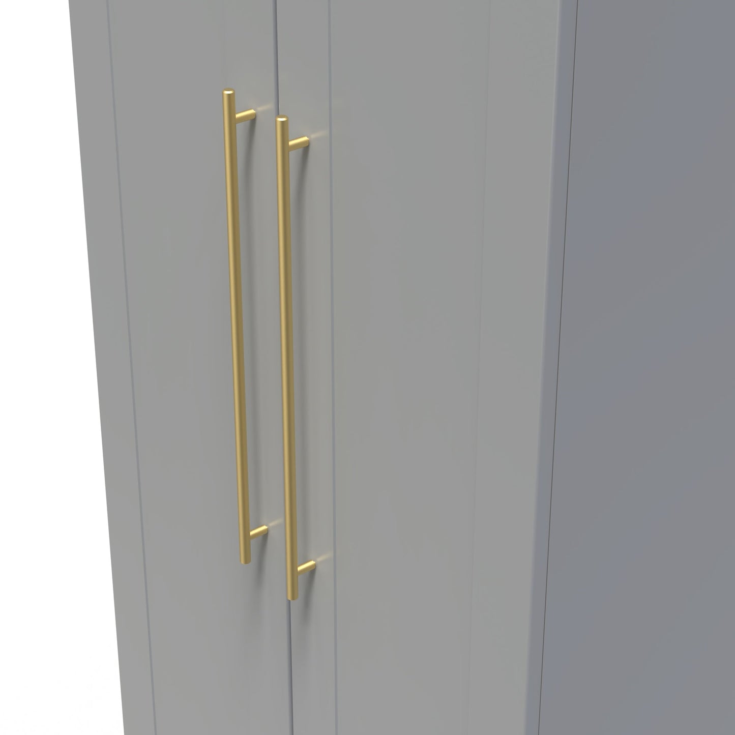 Haworth Tall Wardrobe Grey 2 Doors 1 Shelf 196cm