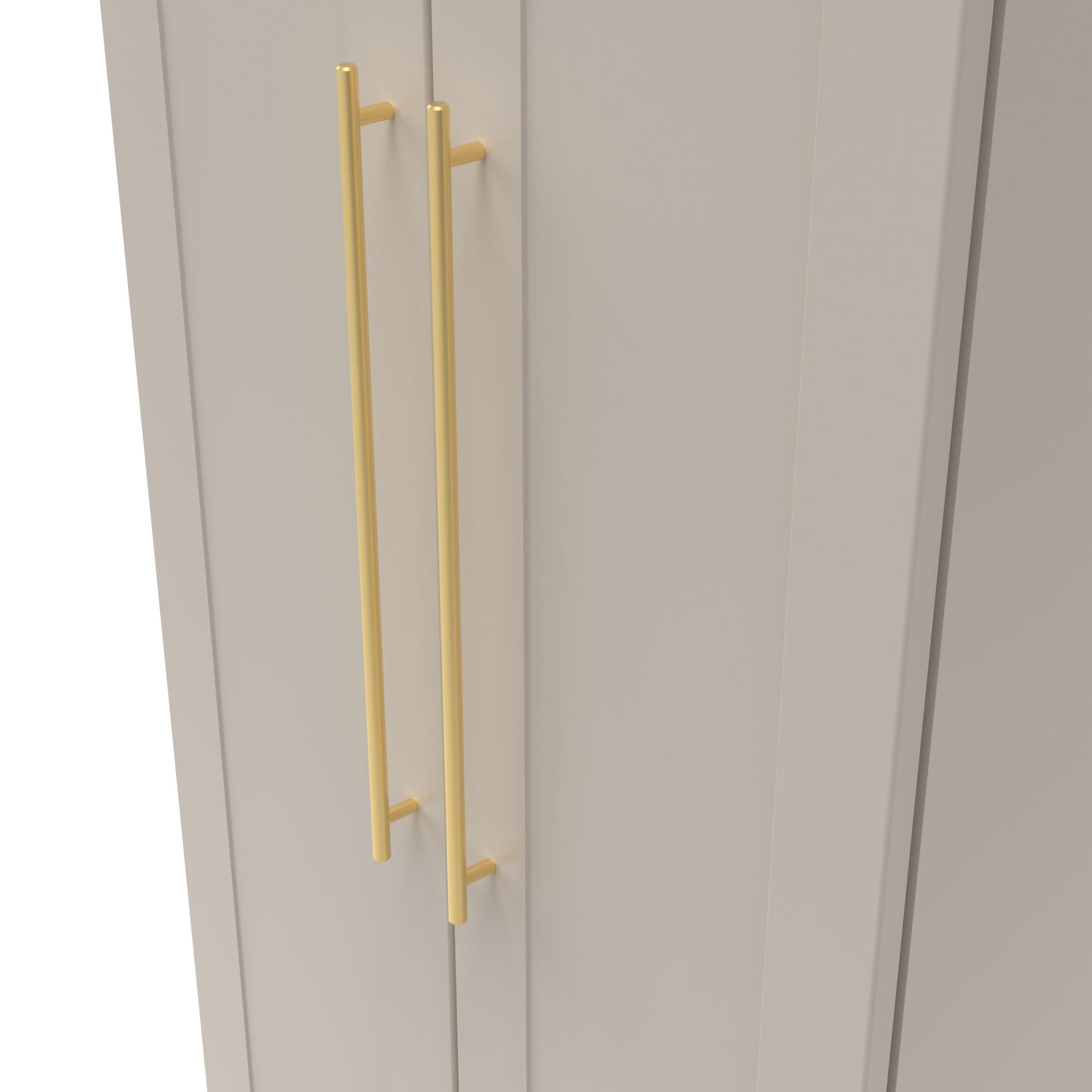 Haworth Tall Wardrobe Off-White 2 Doors 1 Shelf 196cm