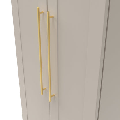 Haworth Tall Wardrobe Off-White 2 Doors 1 Shelf 196cm