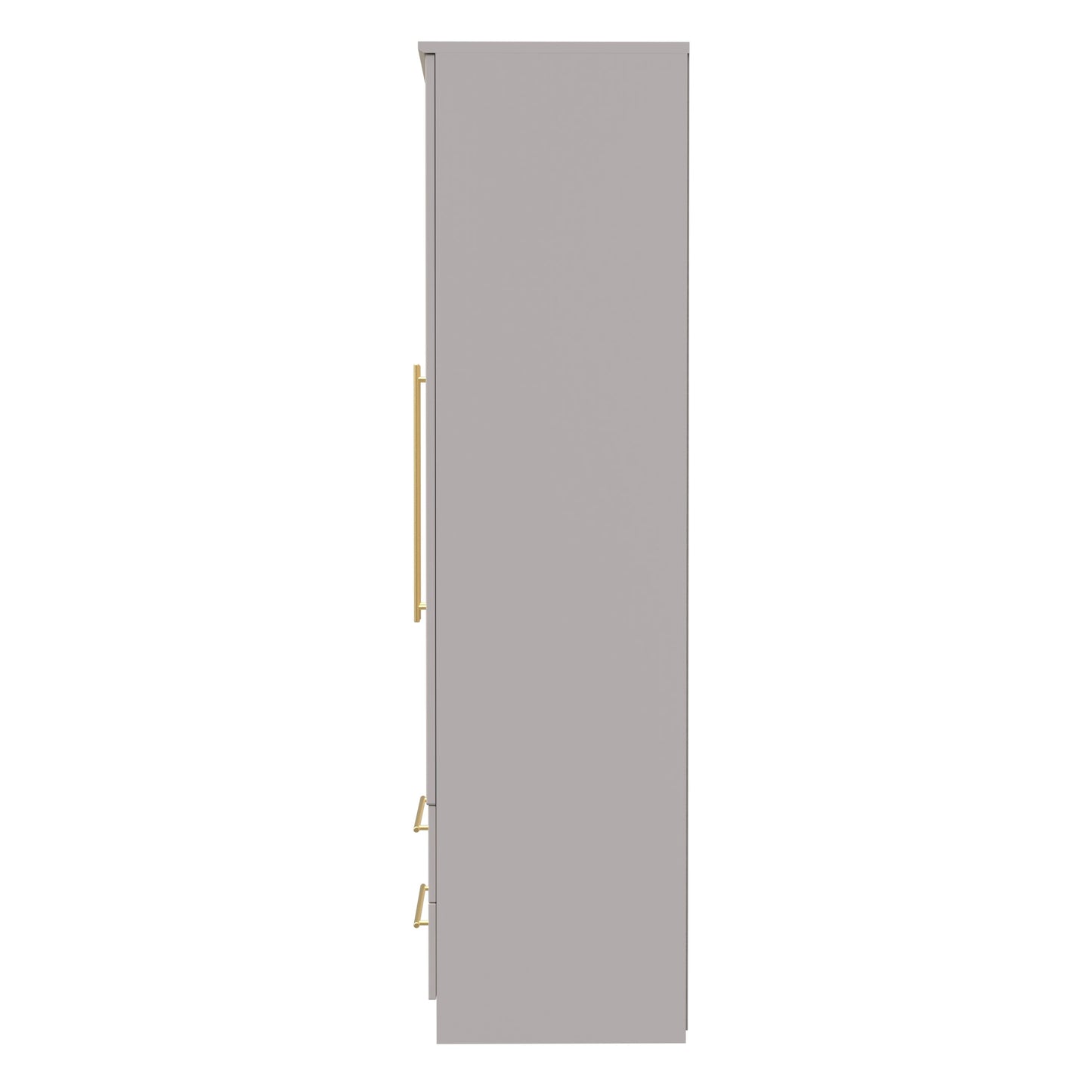 Haworth Tall Wardrobe Off-White 2 Doors 2 Drawers 196cm