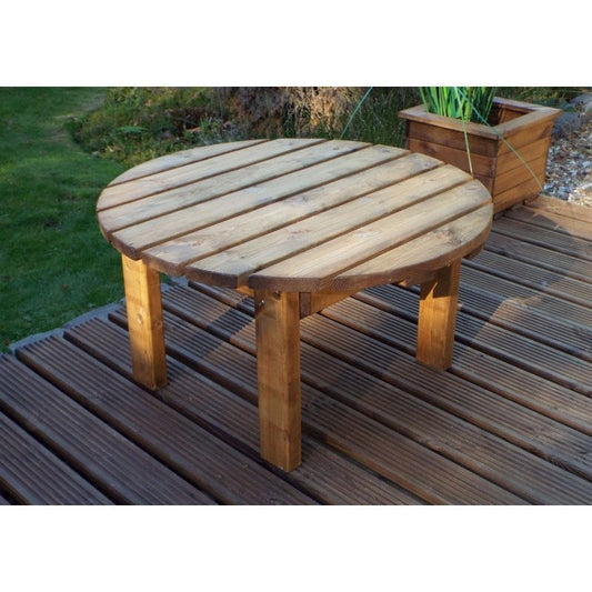 Charles Taylor Scandinavian Redwood Garden Round Table by Charles Taylor