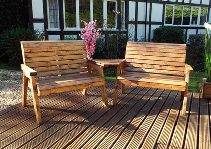 Scandinavian Redwood Garden Tete a Tete by Charles Taylor - 4 Seats Primary Image