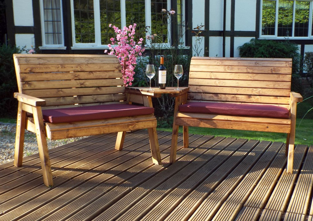Scandinavian Redwood Garden Tete a Tete by Charles Taylor - 4 Seats