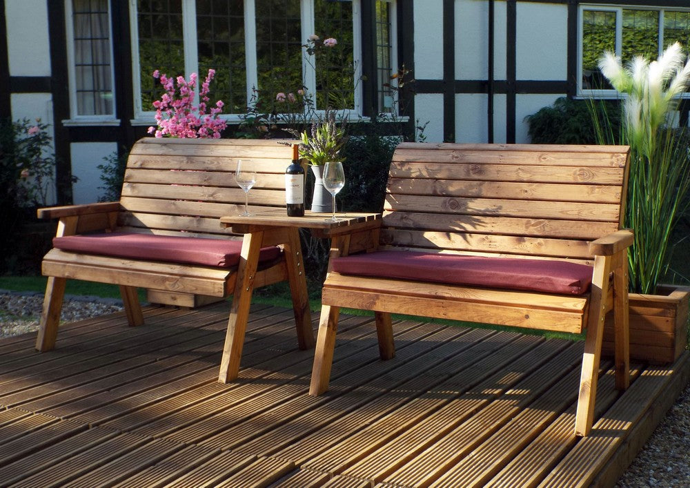 Scandinavian Redwood Garden Tete Tete 4 Seats