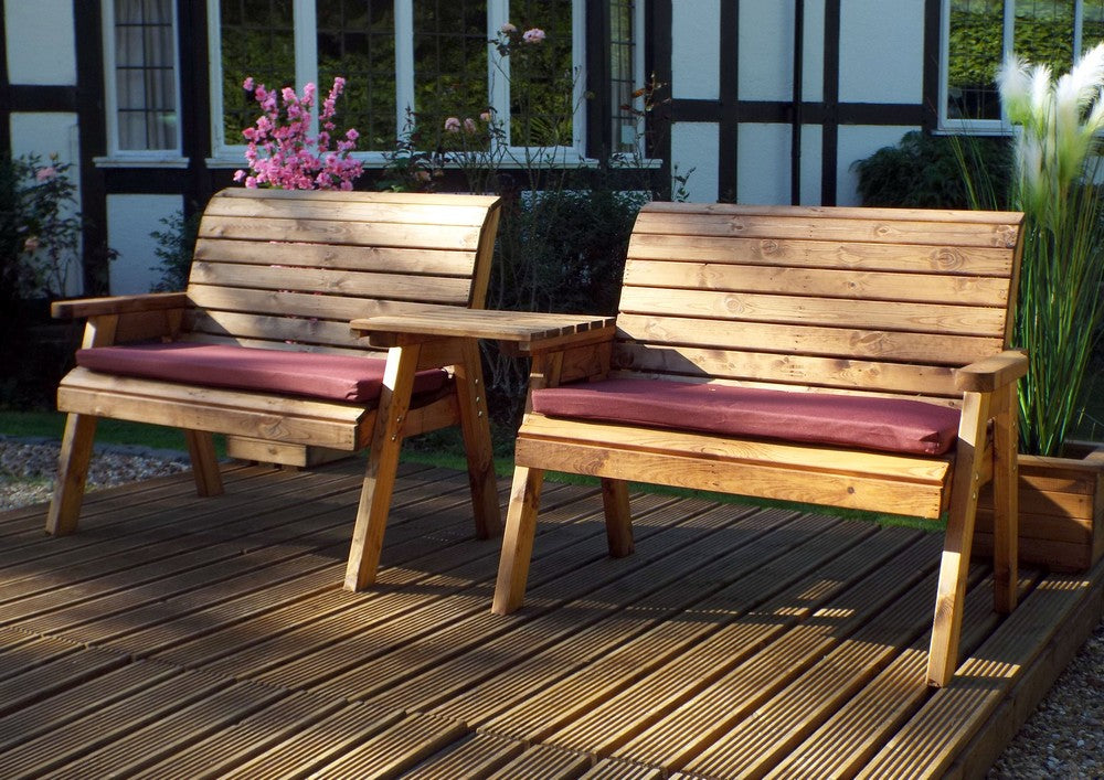 Scandinavian Redwood Garden Tete a Tete by Charles Taylor - 4 Seats