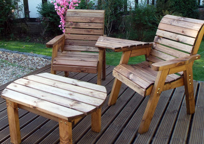 Scandinavian Redwood Garden Tete a Tete by Charles Taylor - 2 Seats Primary Image