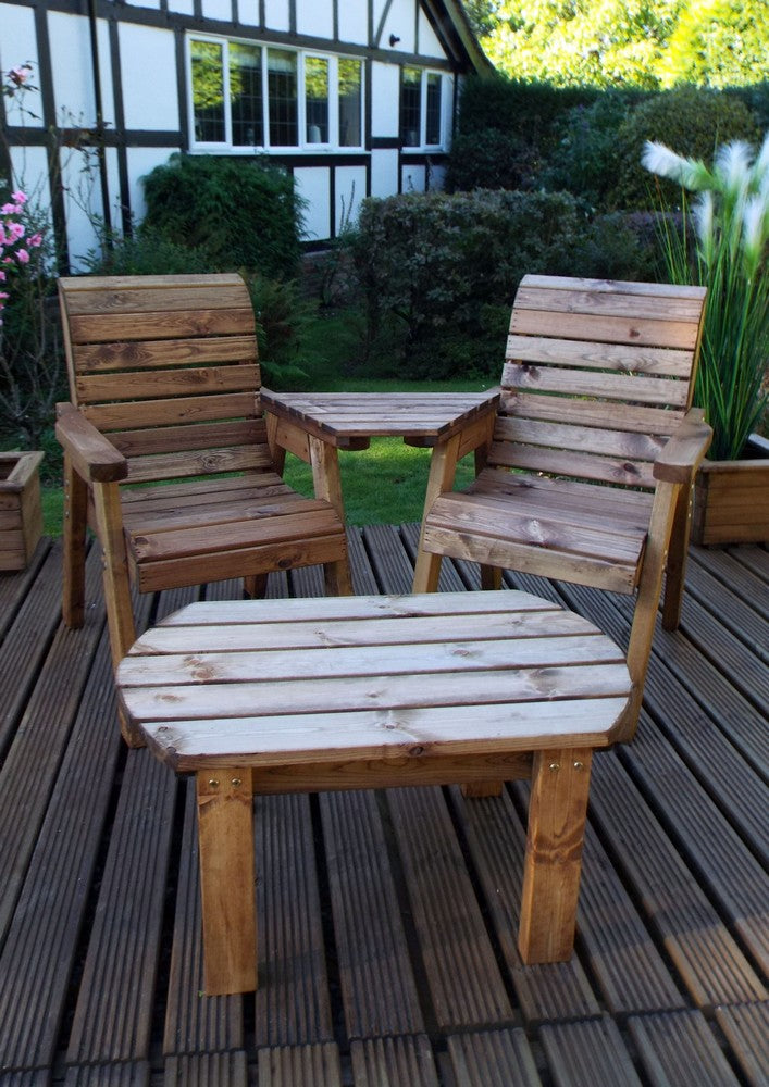 Scandinavian Redwood Garden Tete a Tete by Charles Taylor - 2 Seats
