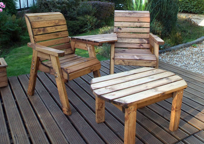 Scandinavian Redwood Garden Tete a Tete by Charles Taylor - 2 Seats