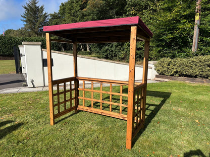 Scandinavian Redwood Garden BBQ Shelter by Charles Taylor Grey