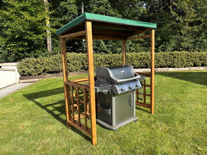 Scandinavian Redwood Garden BBQ Shelter by Charles Taylor Green