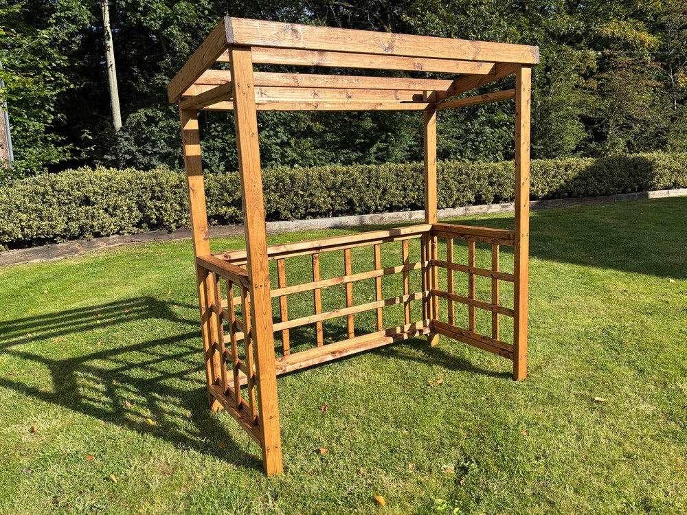 Scandinavian Redwood Garden BBQ Shelter by Charles Taylor Green