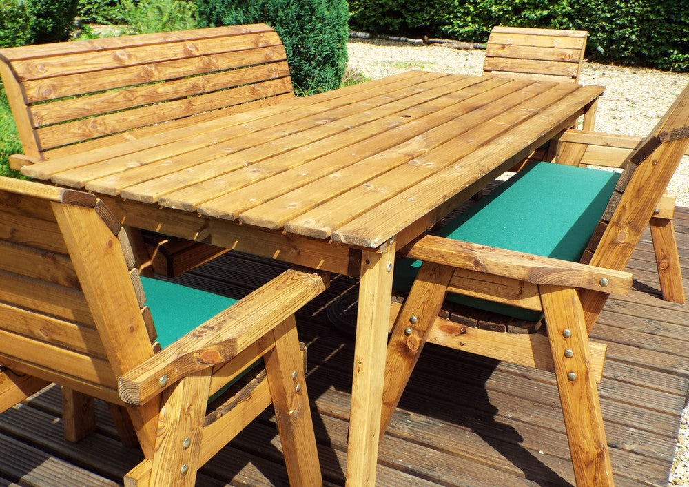 Charles Taylor 8 Seat Rectangular Table Combi Scandinavian Redwood Garden Furniture