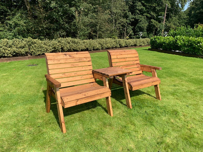 Scandinavian Redwood Garden Tete a Tete by Charles Taylor - 2 Seats Primary Image