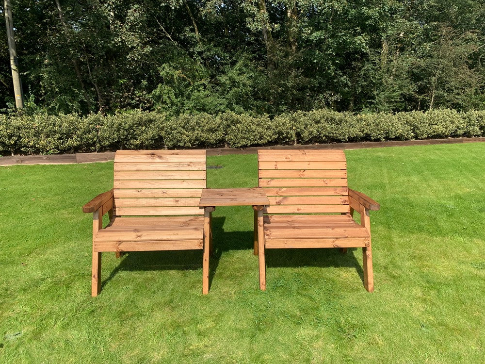 Scandinavian Redwood Garden Tete a Tete by Charles Taylor - 2 Seats