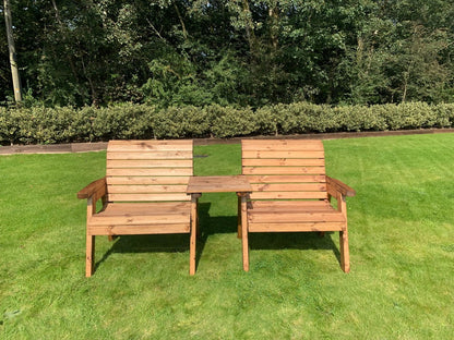 Scandinavian Redwood Garden Tete a Tete by Charles Taylor - 2 Seats