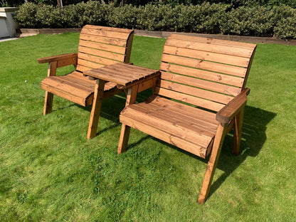Scandinavian Redwood Garden Tete a Tete by Charles Taylor - 2 Seats