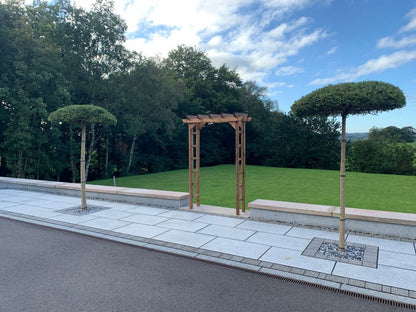 Scandinavian Redwood Garden Arch by Charles Taylor