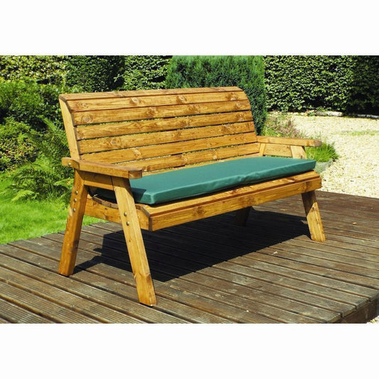 Charles Taylor Winchester Garden Bench by Charles Taylor - 3 Seats Green Cushions