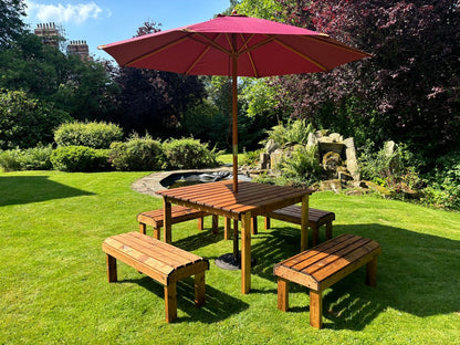 Knights Garden Patio Dining Set by Charles Taylor - 8 Seats