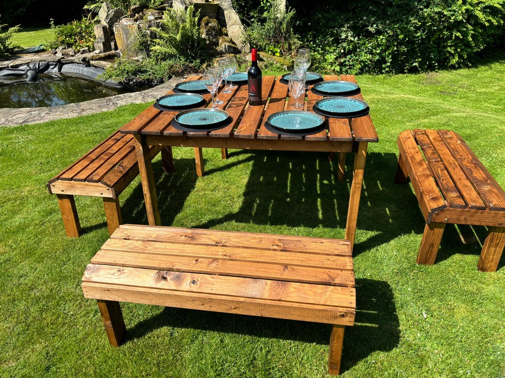 Knights Garden Patio Dining Set by Charles Taylor - 8 Seats