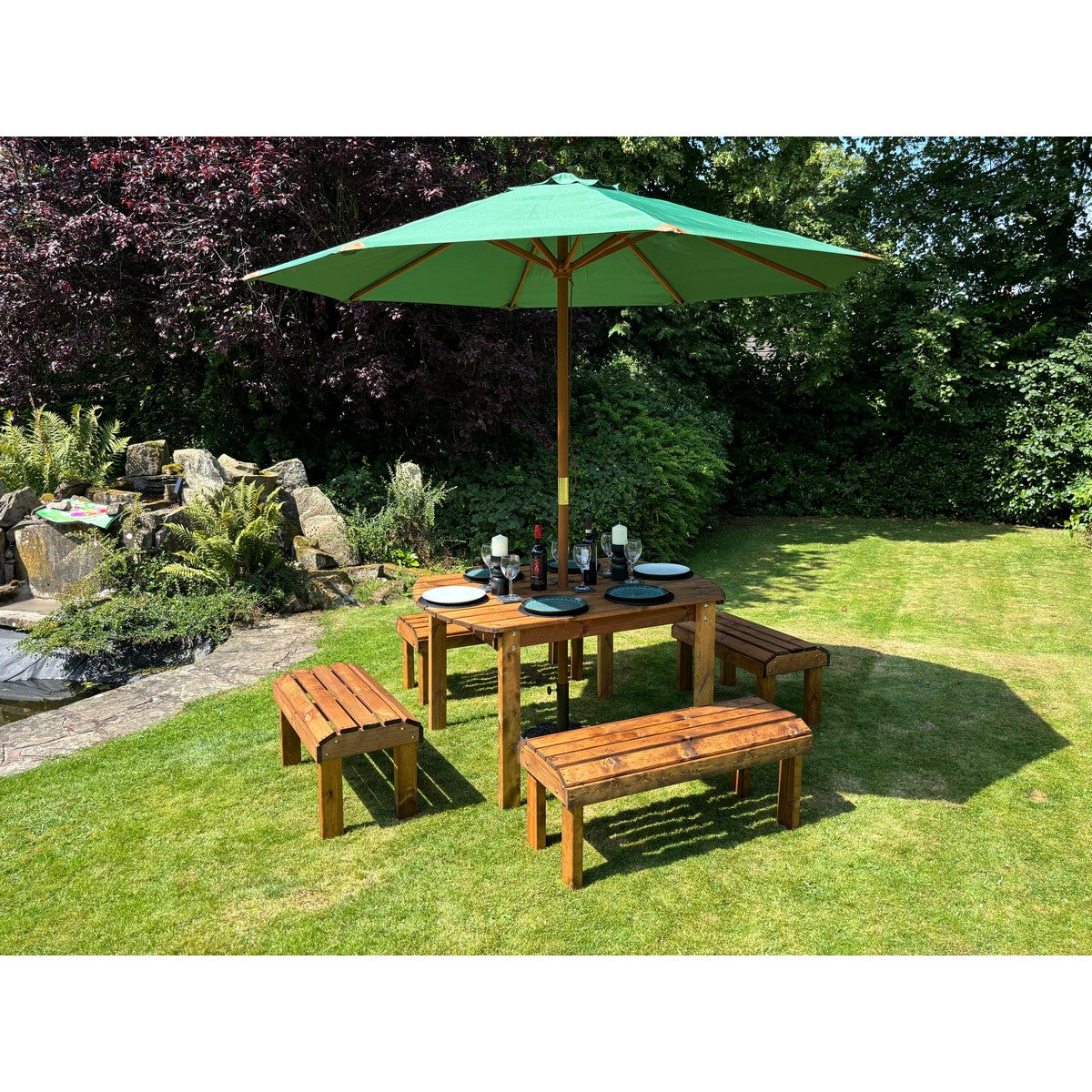 Knights Garden Patio Dining Set by Charles Taylor - 6 Seats