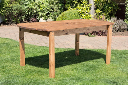 Scandinavian Redwood Garden Oval Table by Charles Taylor