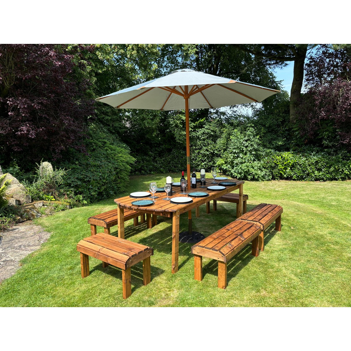 Knights Garden Patio Dining Set by Charles Taylor - 10 Seats