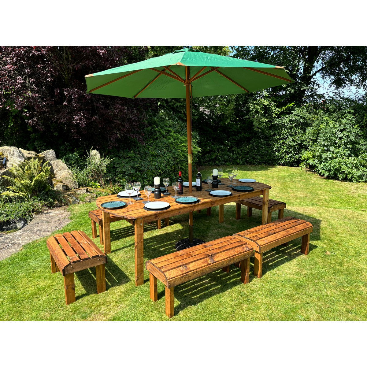 Knights Garden Patio Dining Set by Charles Taylor - 10 Seats