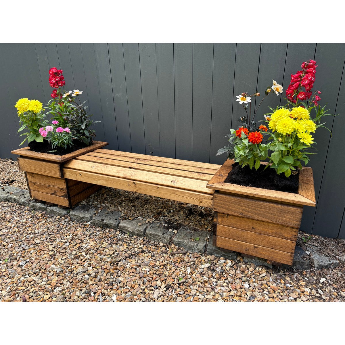 Knights Garden Planter Bench by Charles Taylor - 2 Seats