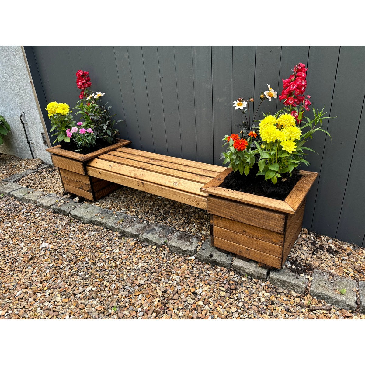 Knights Garden Planter Bench by Charles Taylor - 2 Seats