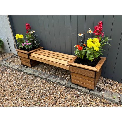 Knights Garden Planter Bench by Charles Taylor - 2 Seats