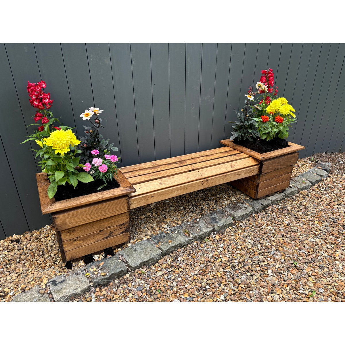 Knights Garden Planter Bench by Charles Taylor - 2 Seats