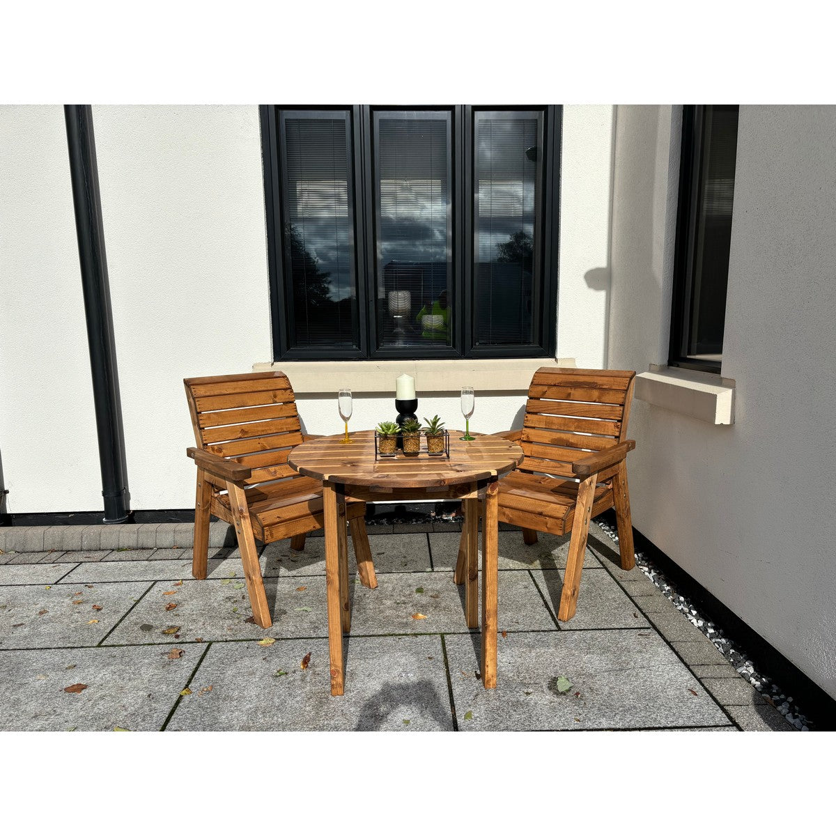 Thatcham Garden Patio Dining Set by Charles Taylor - 2 Seats