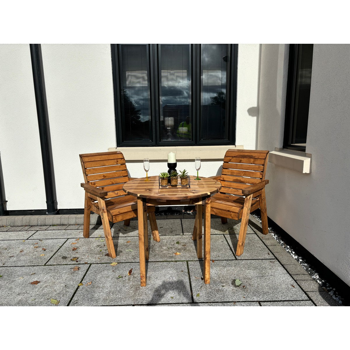 Thatcham Garden Patio Dining Set by Charles Taylor - 2 Seats