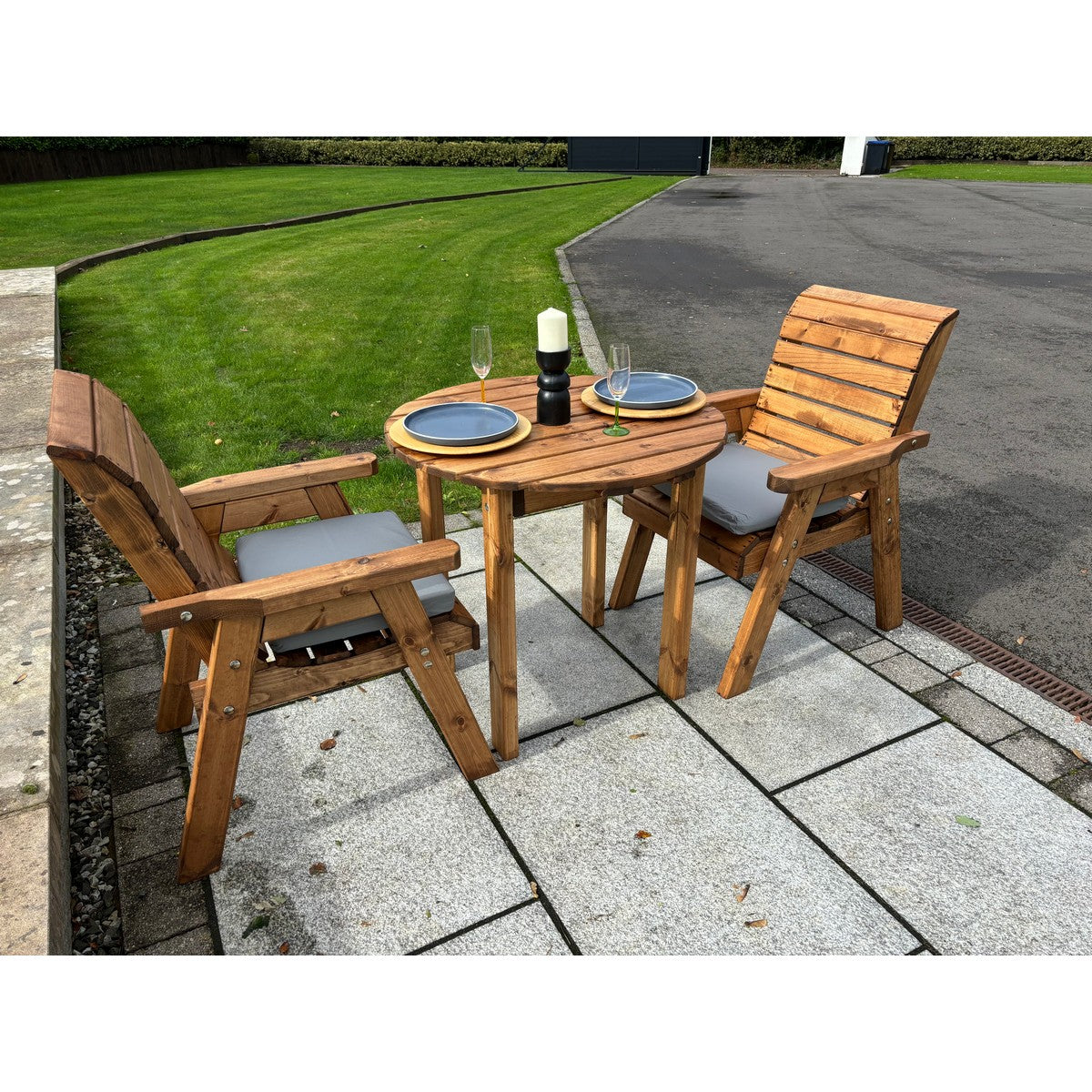 Thatcham Garden Patio Dining Set by Charles Taylor - 2 Seats