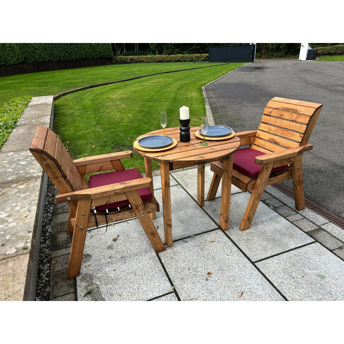 Thatcham Garden Patio Dining Set by Charles Taylor - 2 Seats