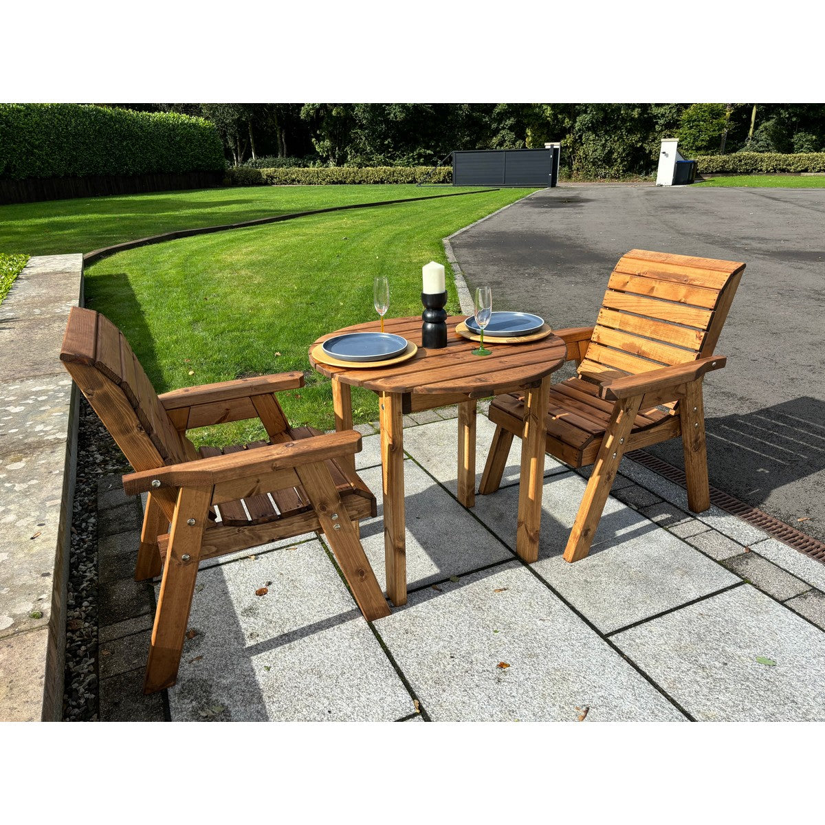 Thatcham Garden Patio Dining Set by Charles Taylor - 2 Seats